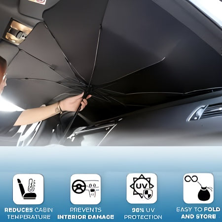 foldable car windshield sun shade umbrella