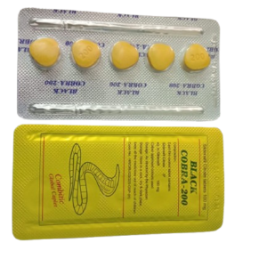 Black Cobra-200 Tablets (Sildenafil Citrate)