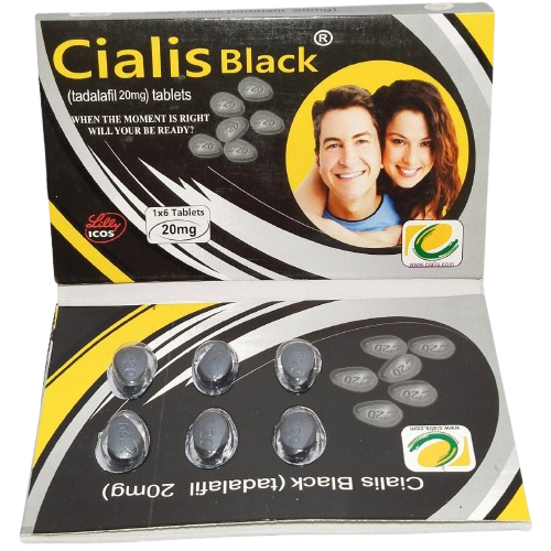 Cialis Black tadalafil 20mg tablets packaging