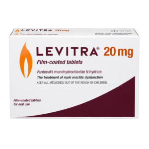 Levitra vardenafil tablets pack, prescription medicine, Intima Care Pakistan